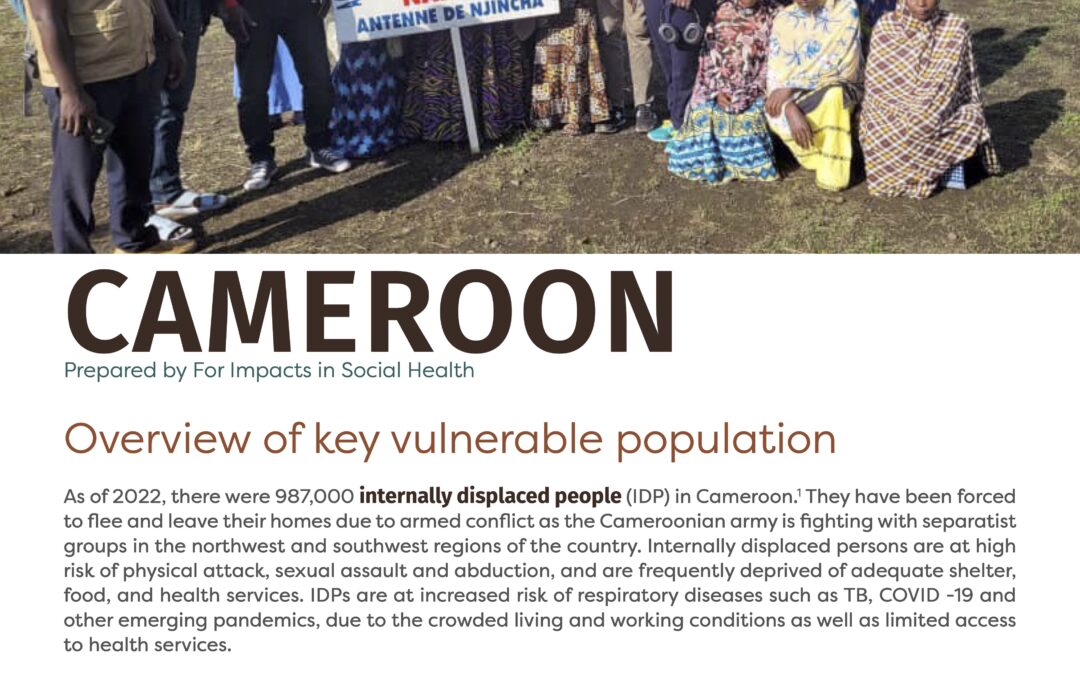 CELG Community Engagement Assessment – Cameroon